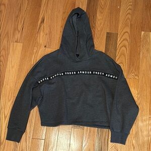 Under Armour Black Cropped Boxy Hoodie